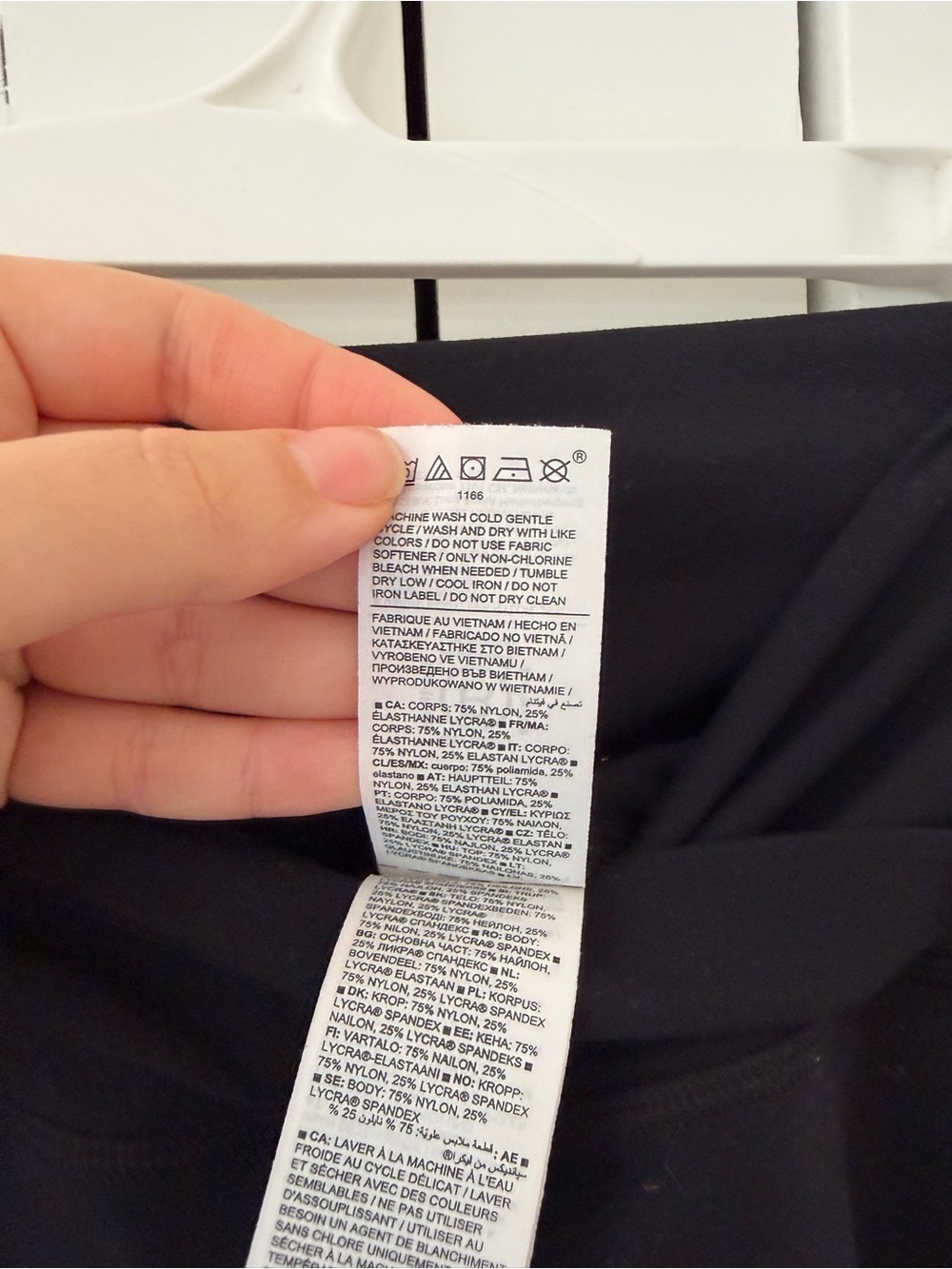 Athleta Black Transcend Crossover ⅞ Tight Leggings Size Medium Tall - Picture 6 of 9